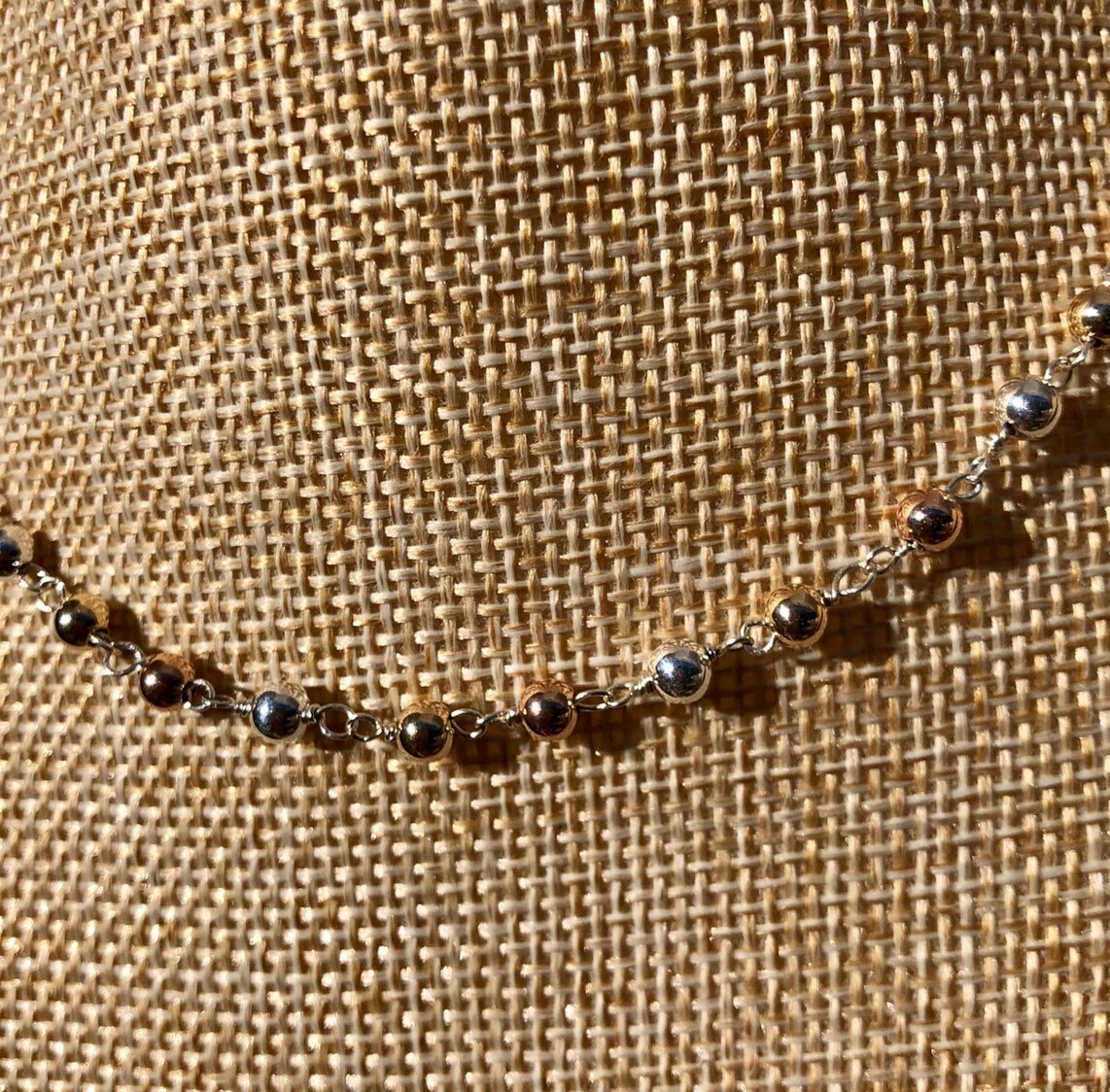 Beaded hand made wire wrapped necklace