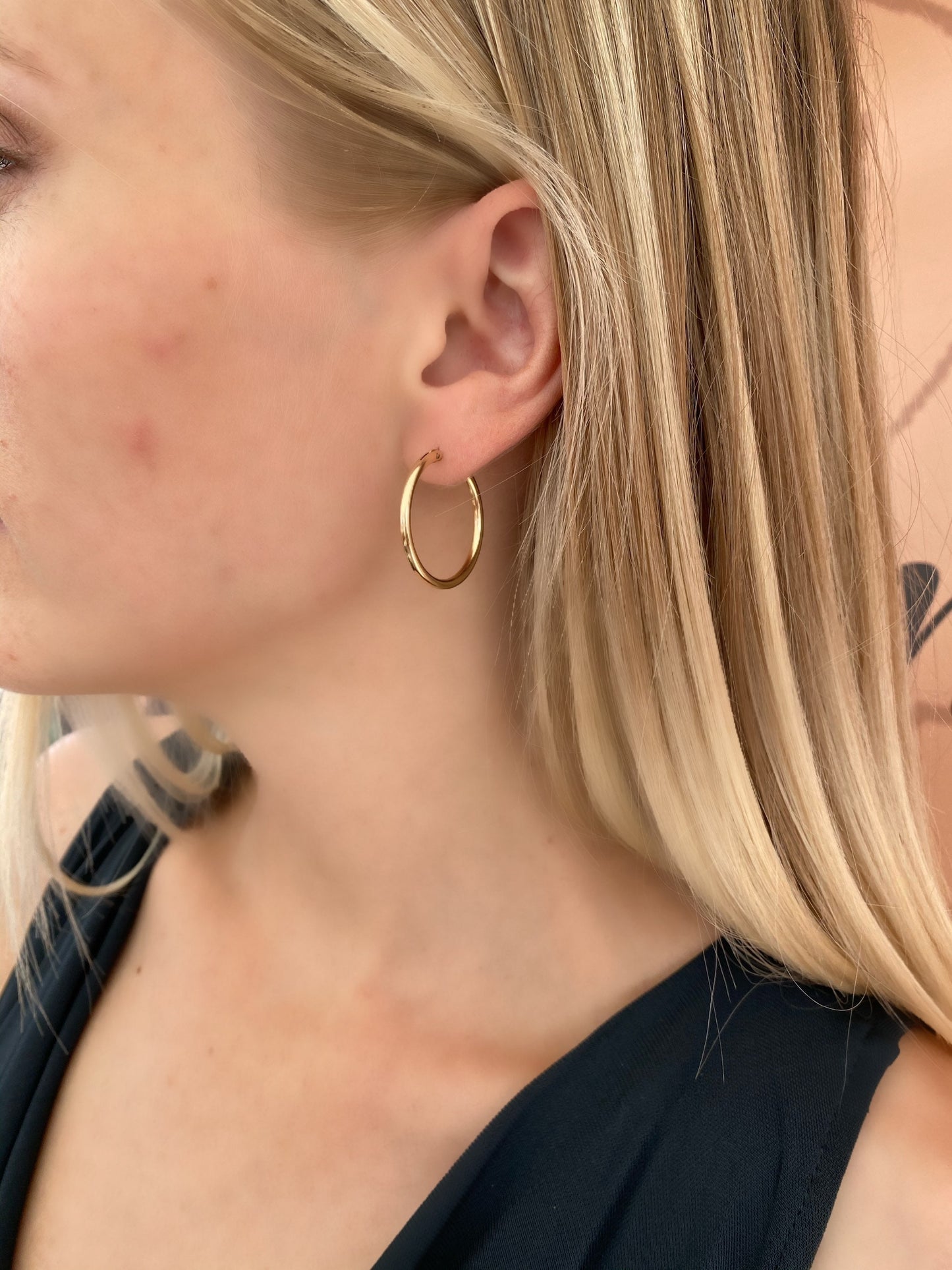 Small hoop earrings