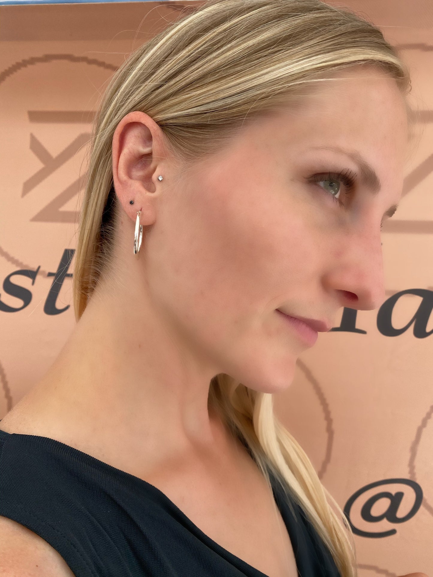 Small hoop earrings