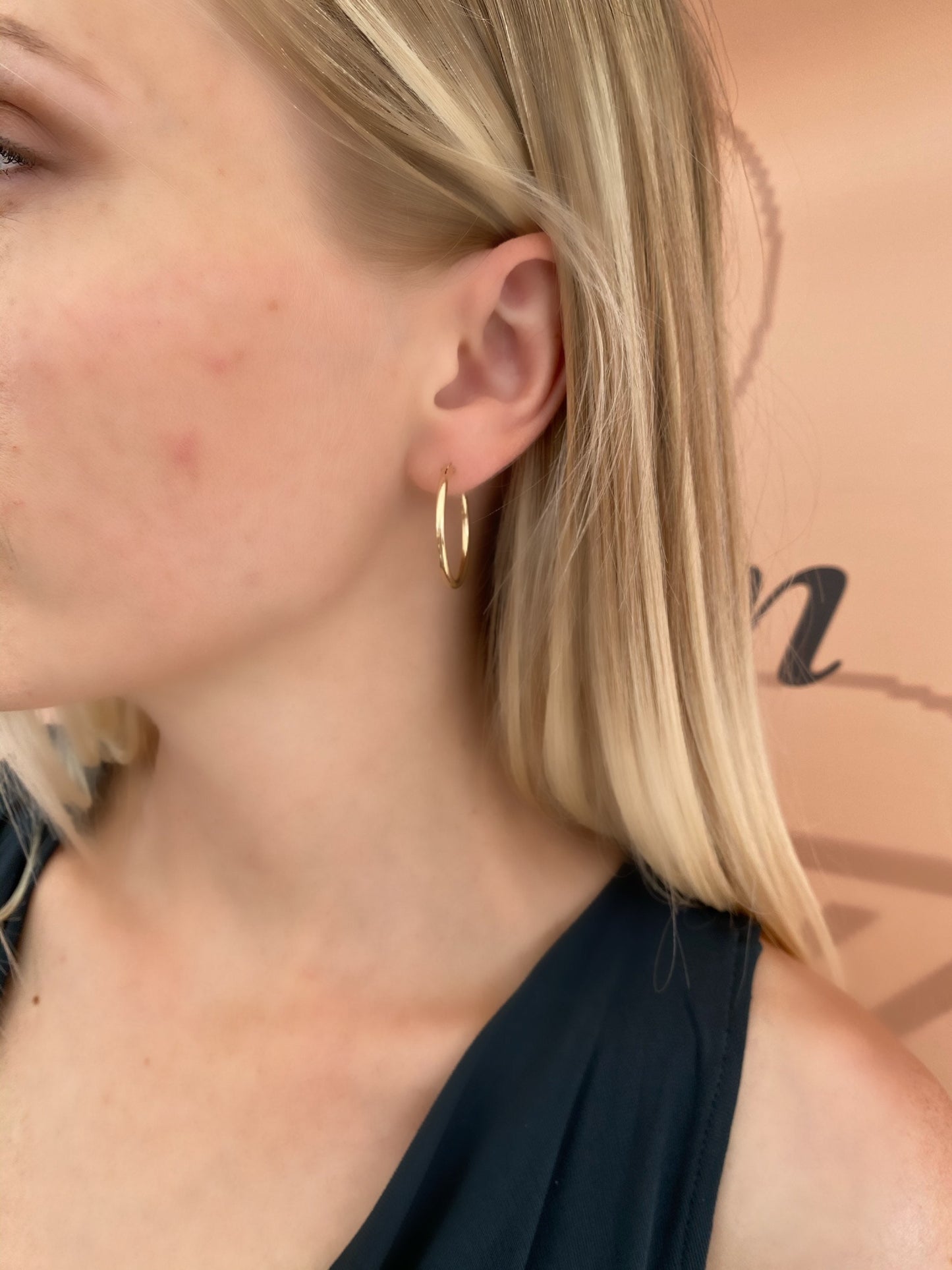 Small hoop earrings