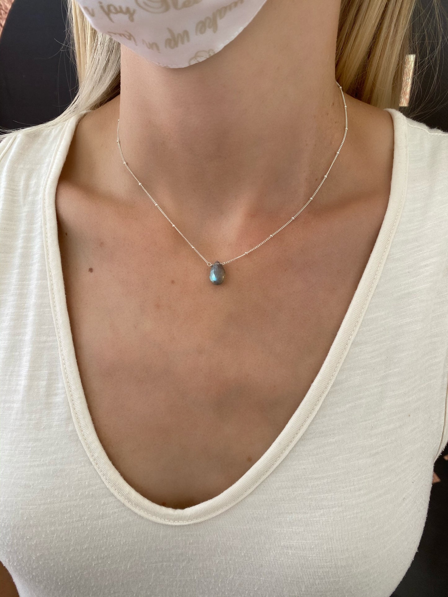 Labradorite pendant necklace