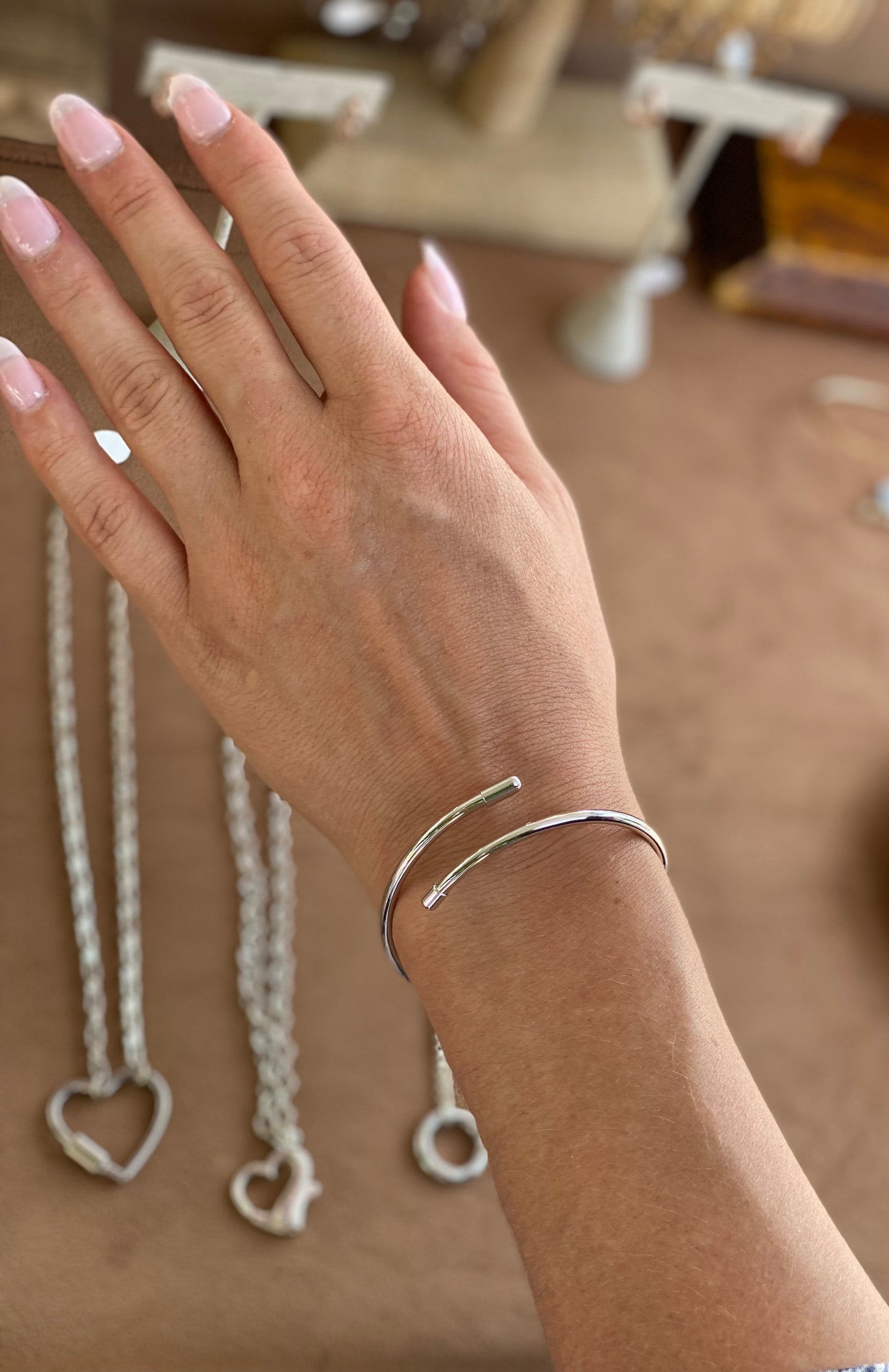 Sterling silver bangle