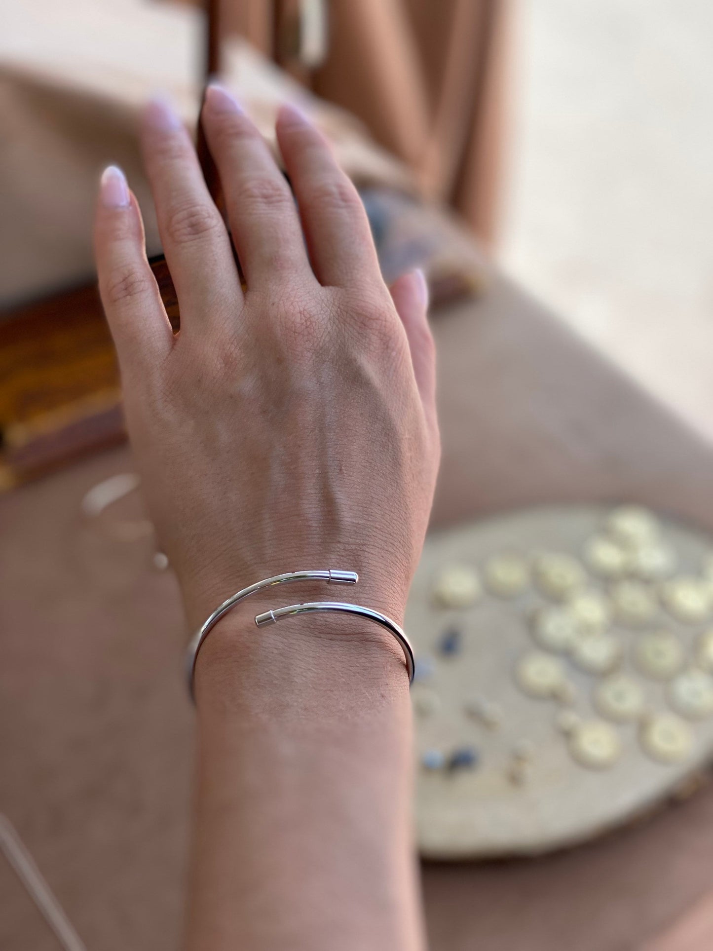 Sterling silver bangle