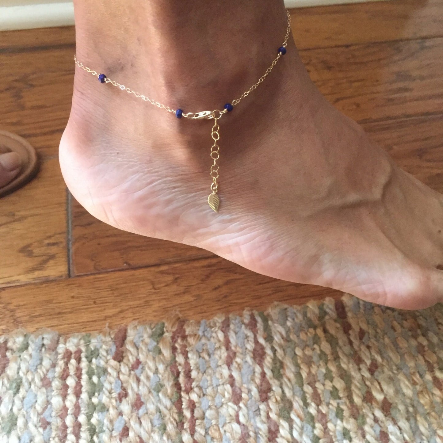 Anklets hand made with semi-precious stones