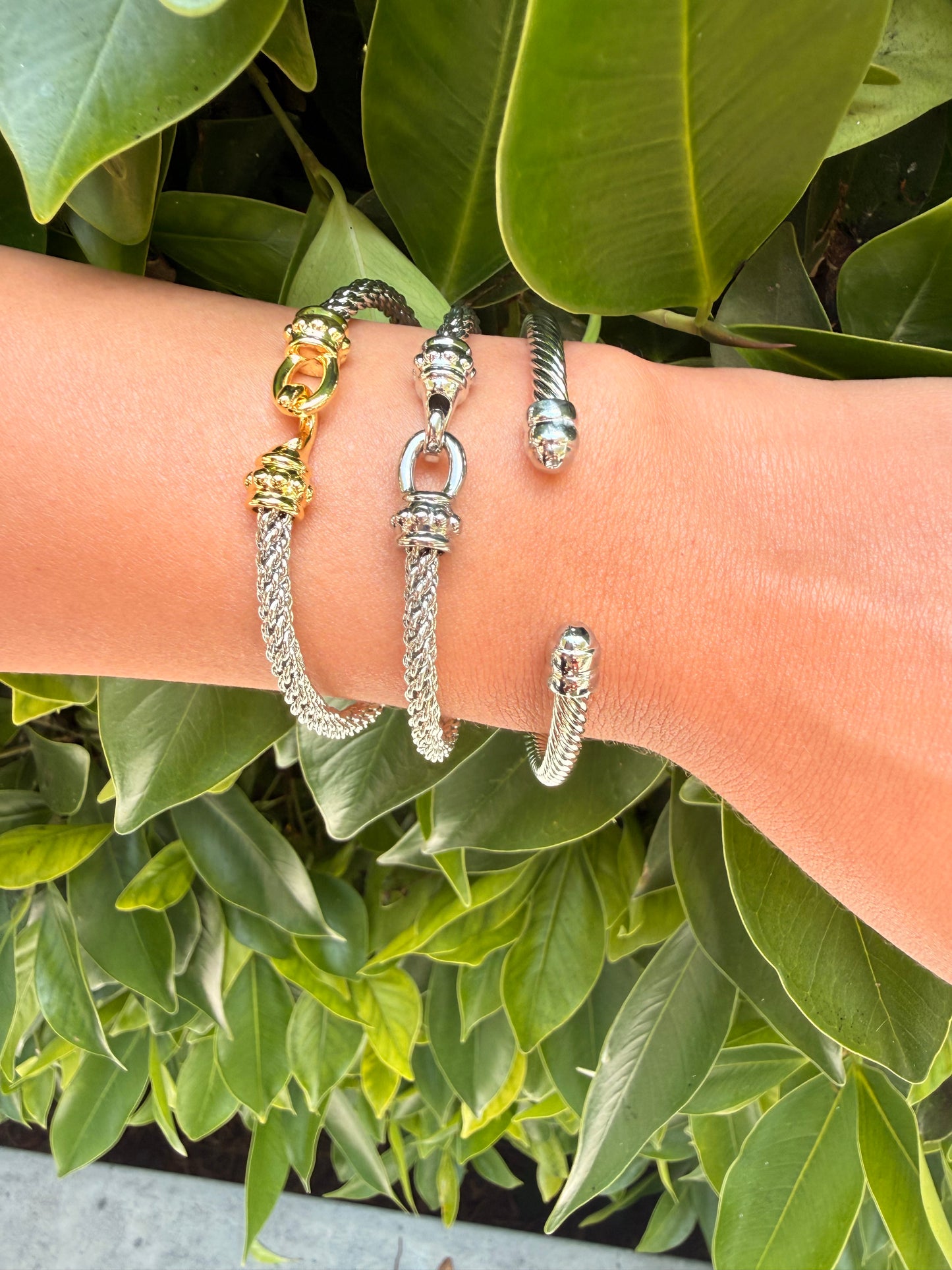14k gold filled stacking cuff bracelets