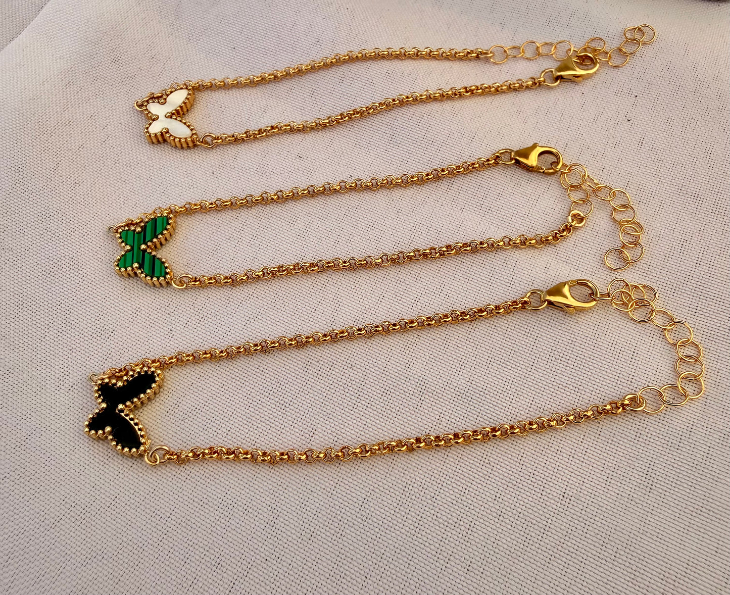 Butterfly connector bracelet