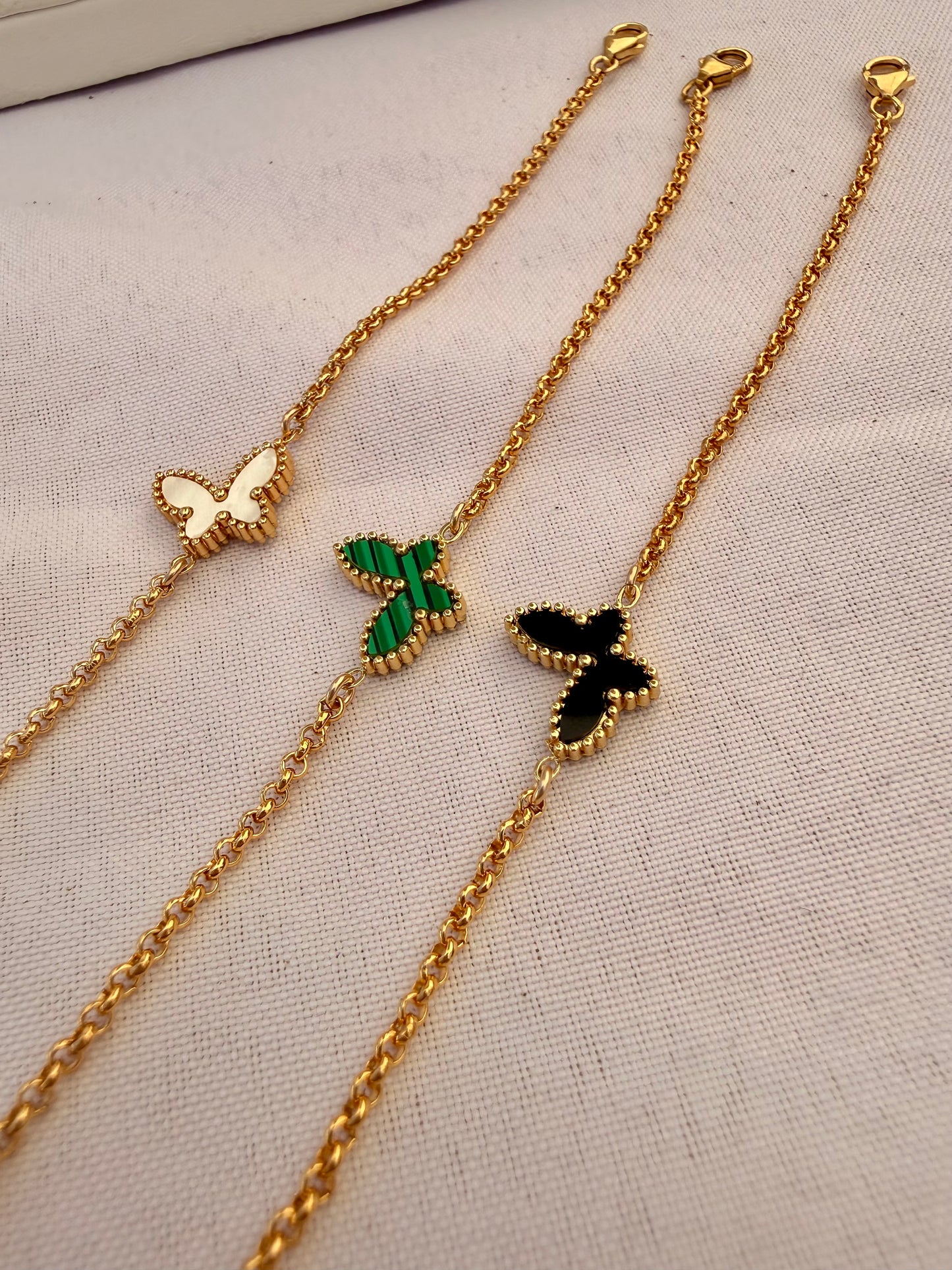 Butterfly connector bracelet