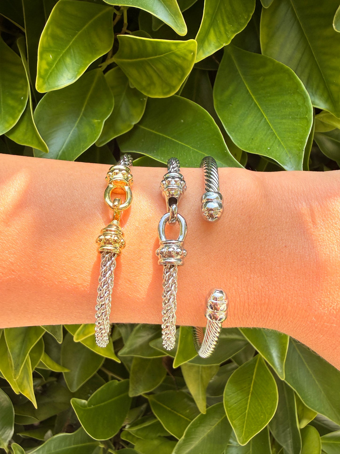 14k gold filled stacking cuff bracelets