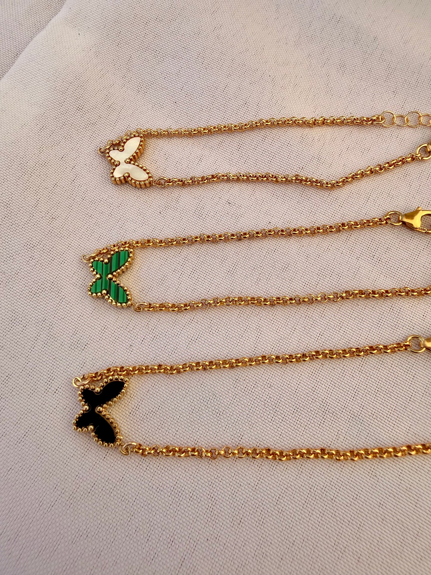 Butterfly connector bracelet