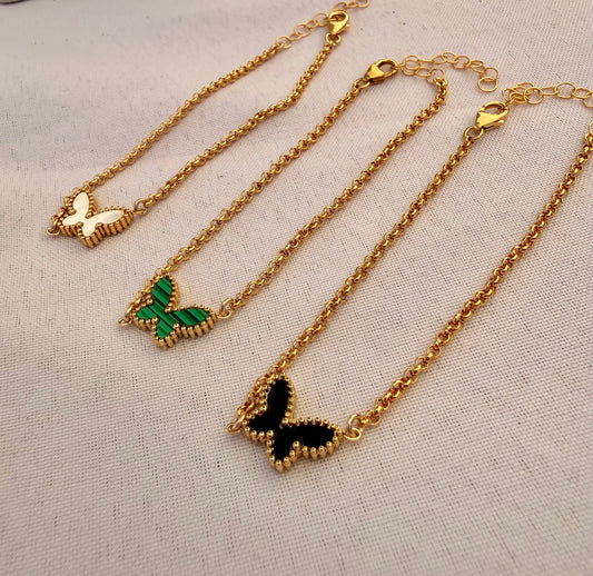 Butterfly connector bracelet