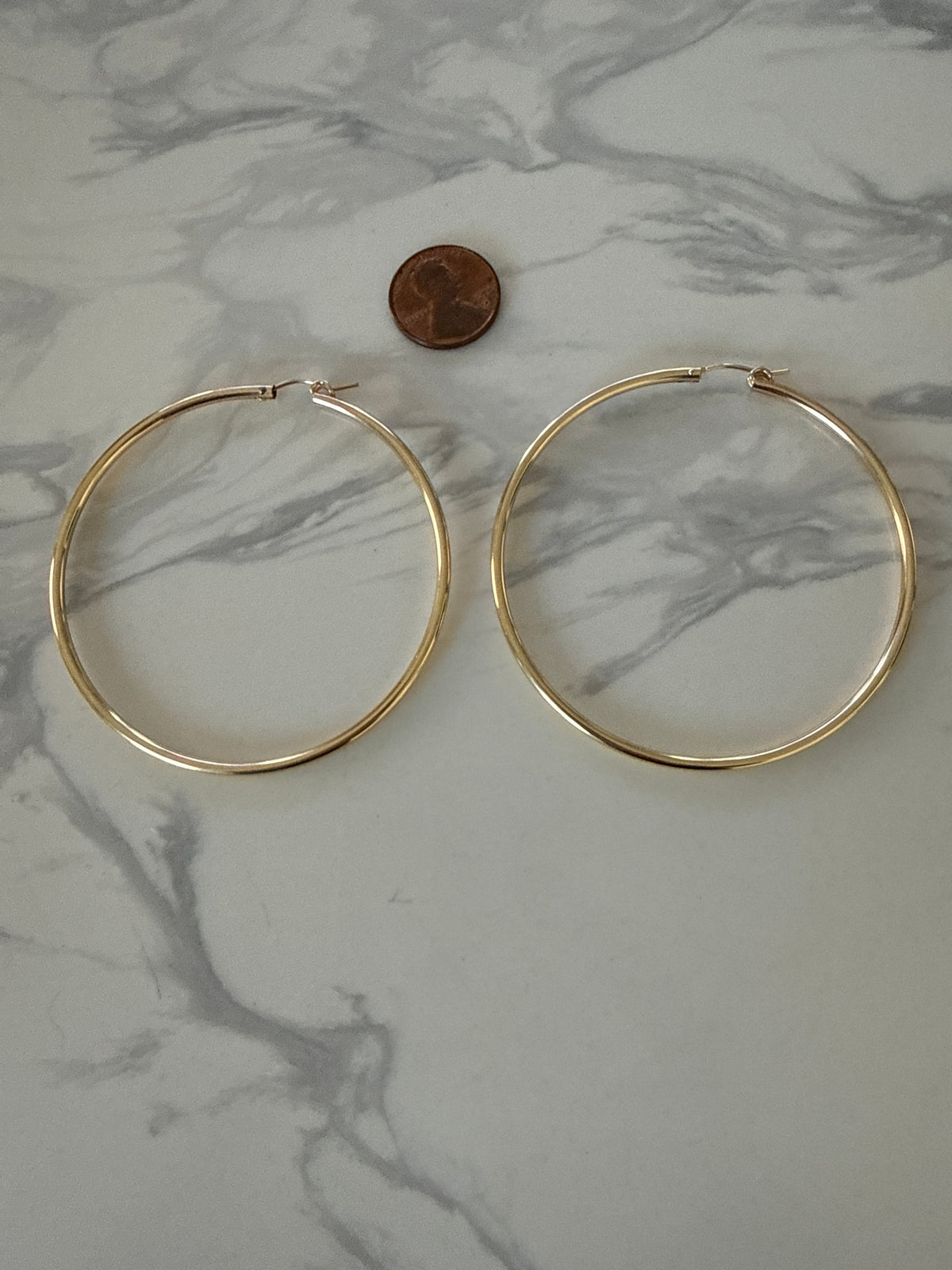 Large 70mm hoops- Sterling silver or 14k gold filled