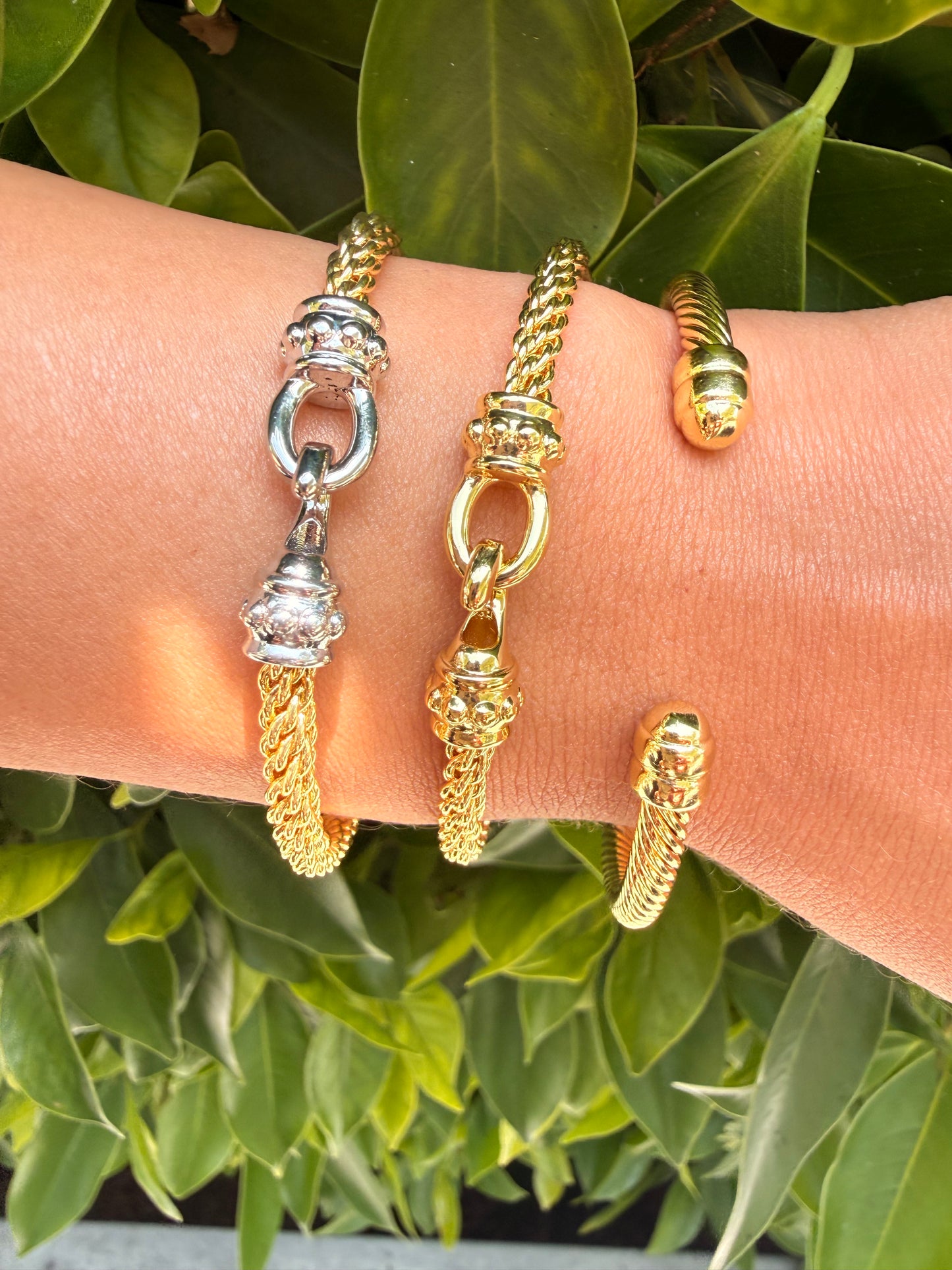14k gold filled stacking cuff bracelets