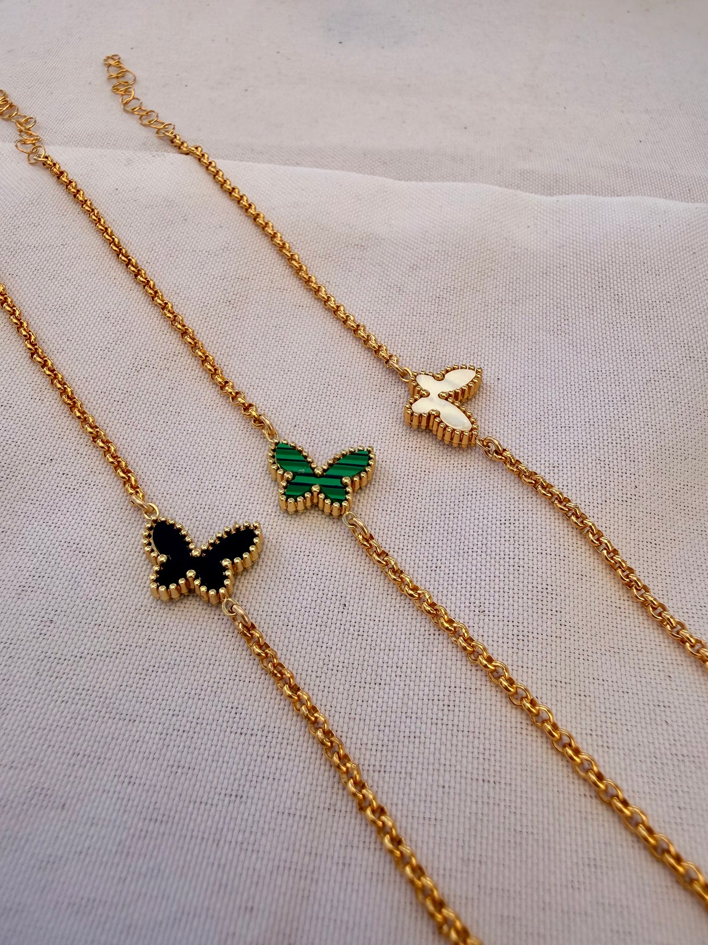 Butterfly connector bracelet