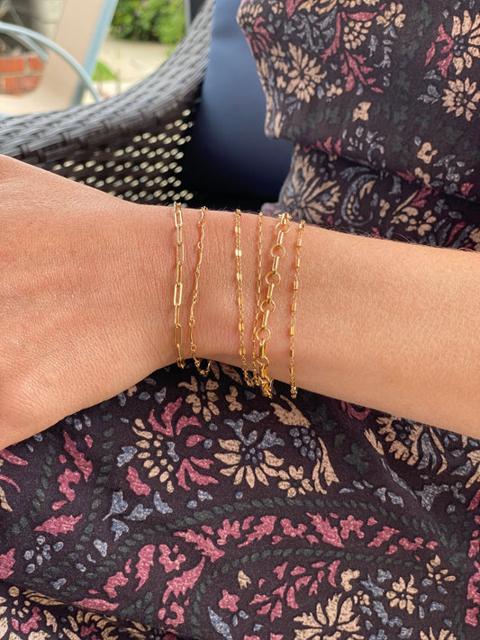 Dainty stacking bracelets