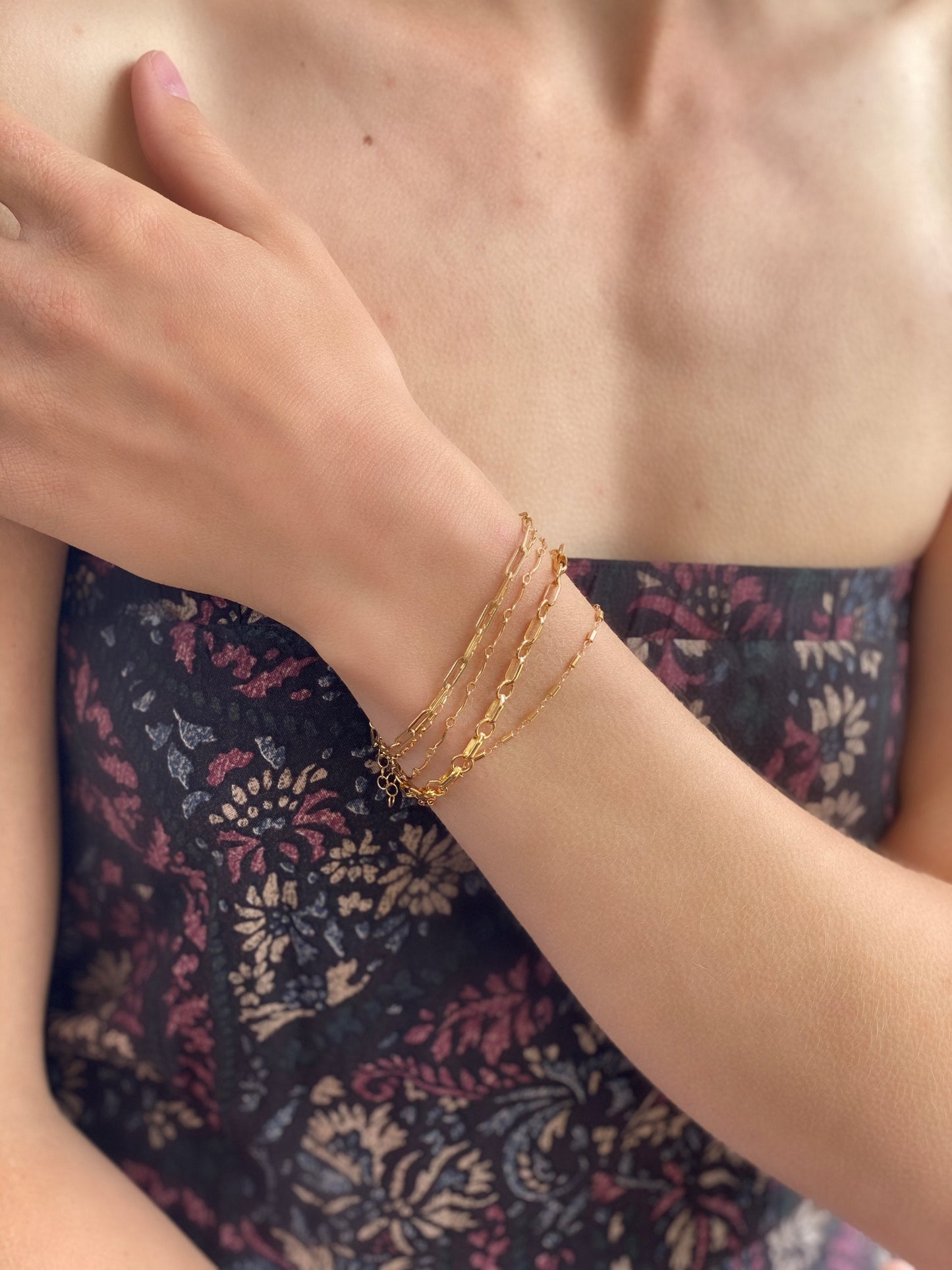 Dainty stacking bracelets