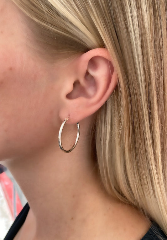 Small hoop earrings