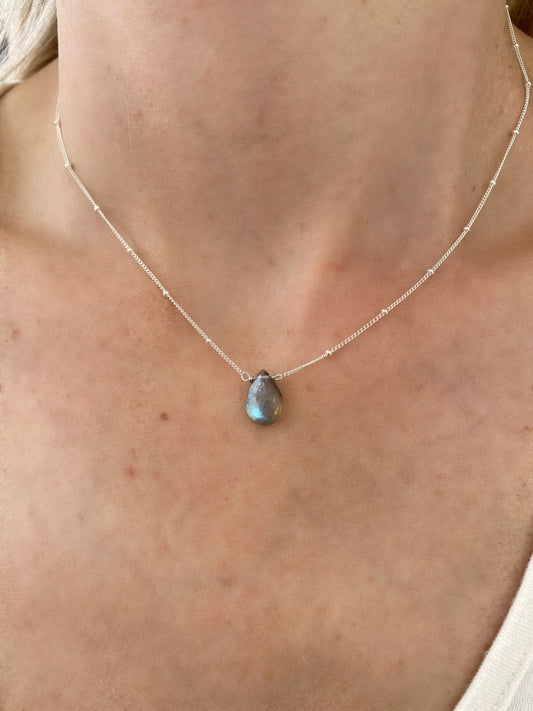 Labradorite pendant necklace