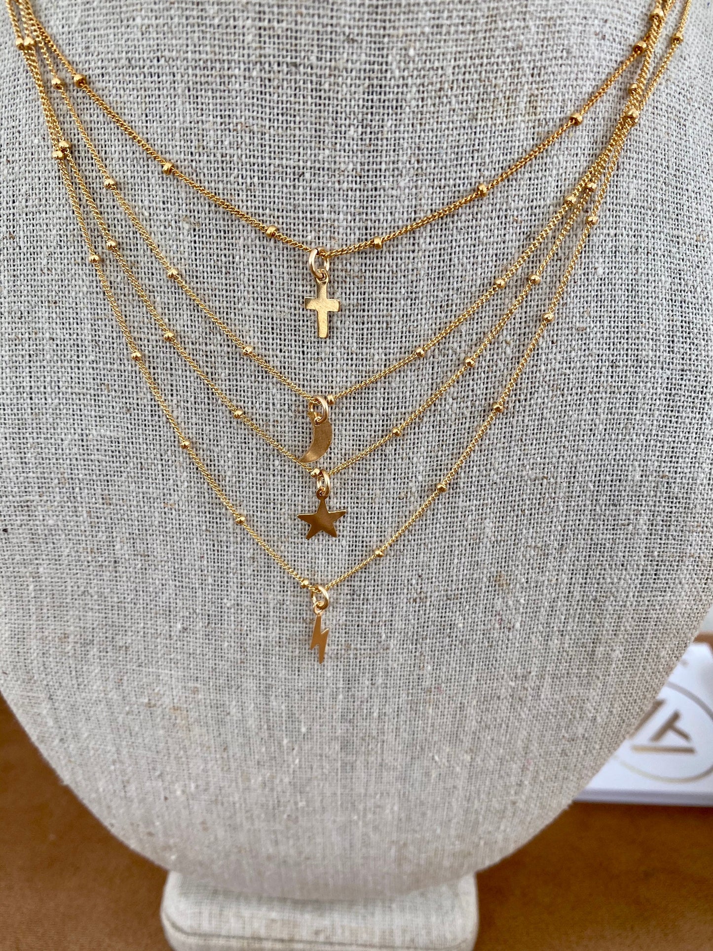 Dainty charm necklace