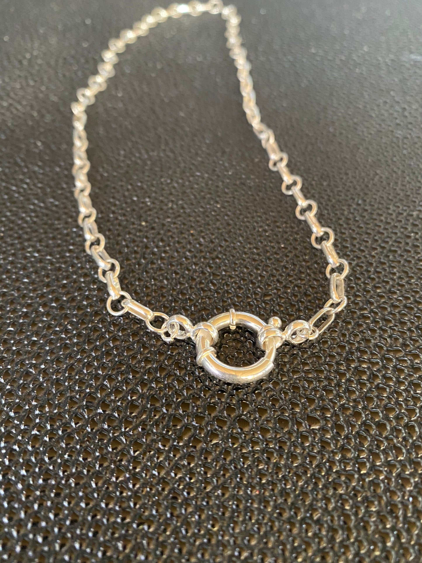 Sterling silver or gold filled link chain necklace