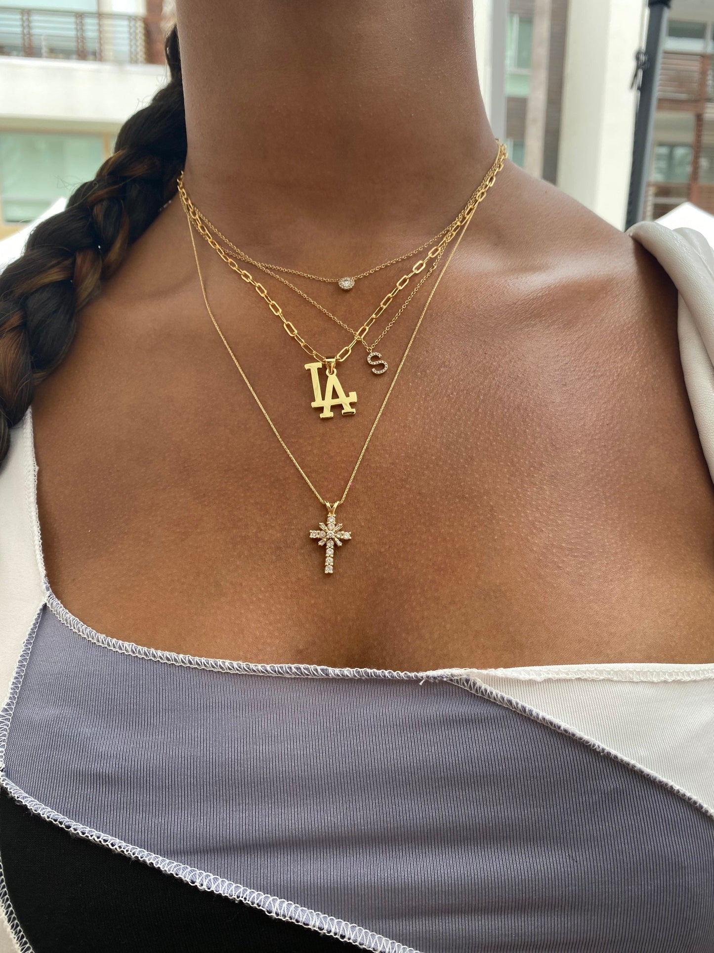 LA or NY pendant necklace - Unisex