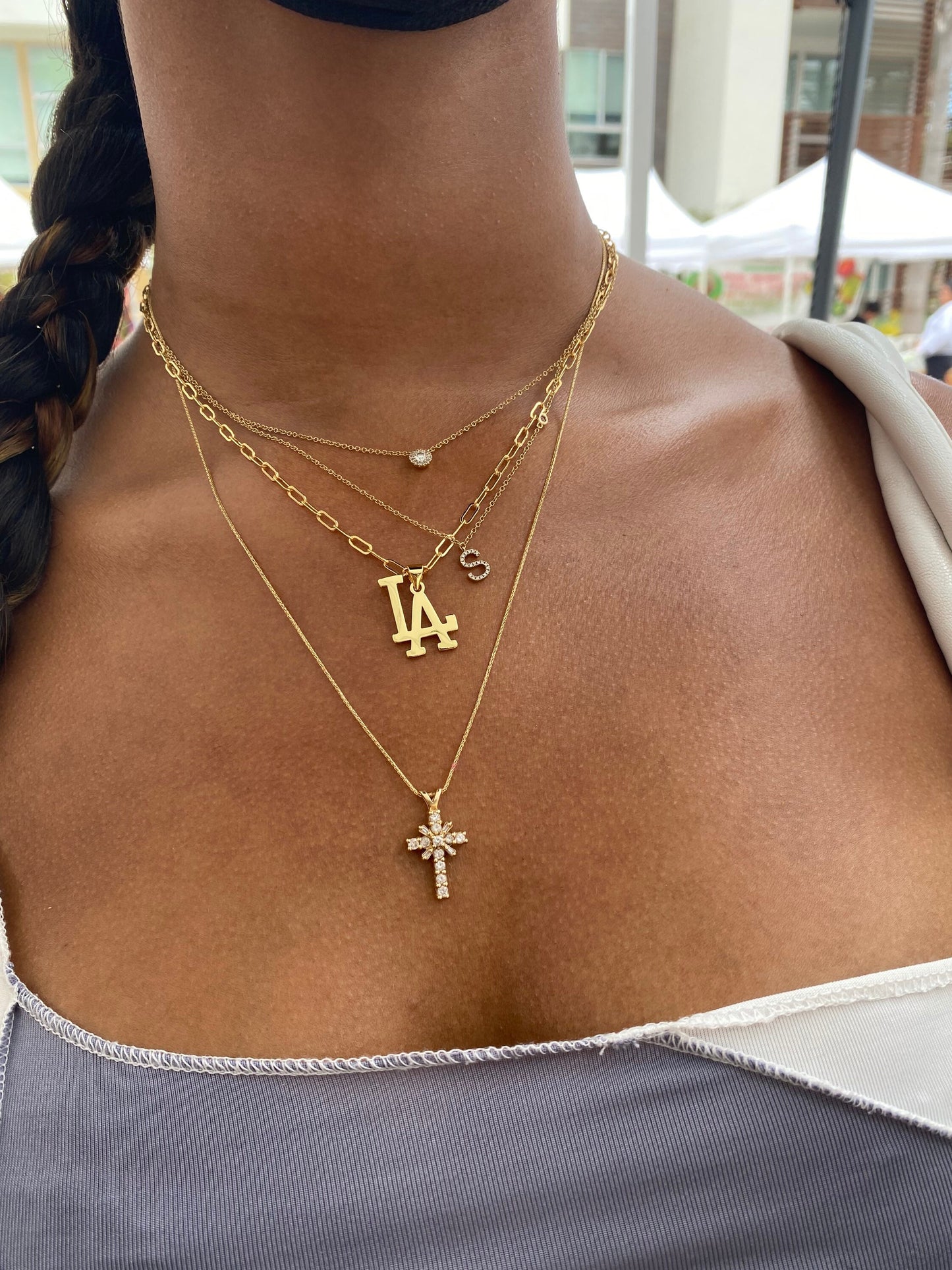 LA or NY pendant necklace - Unisex